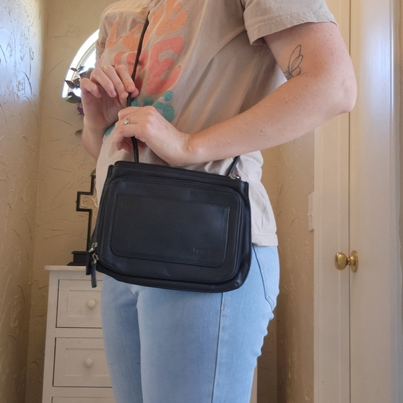 Small black leather purse fossil purse - Picture 4 of 6